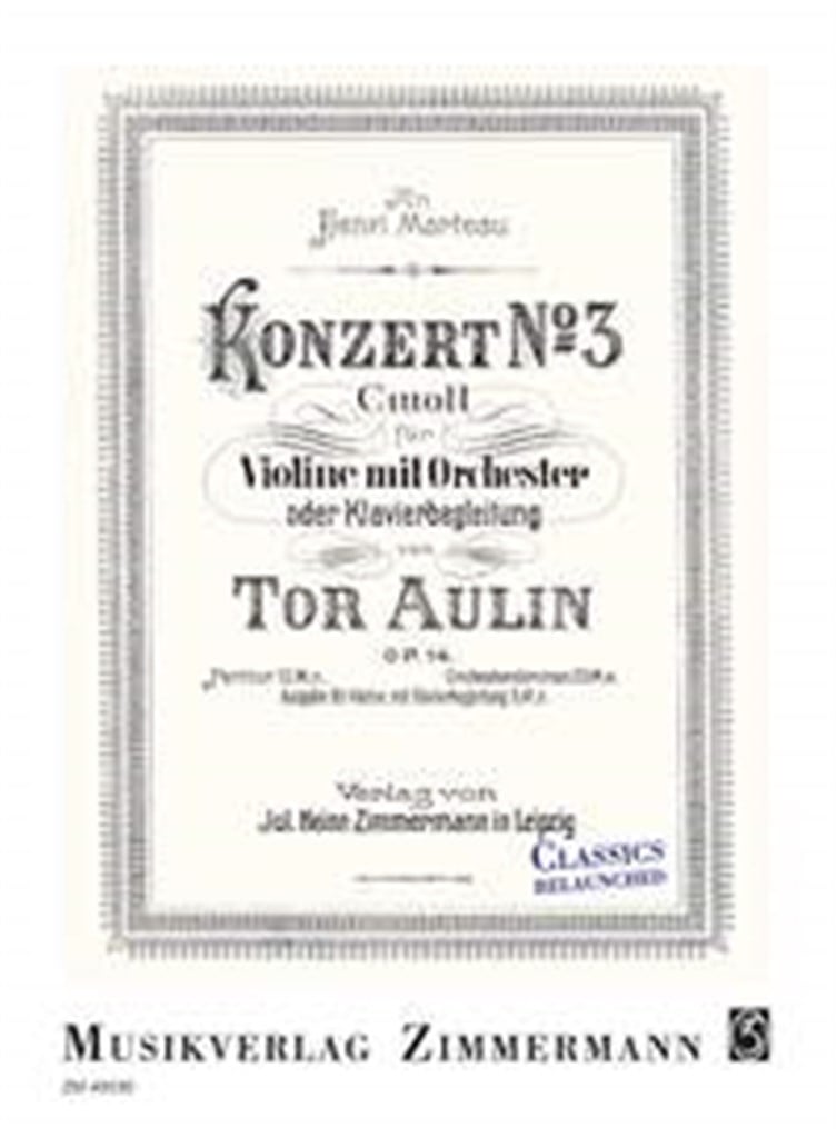 Konzert Nr. 3 für Violine und Klavier